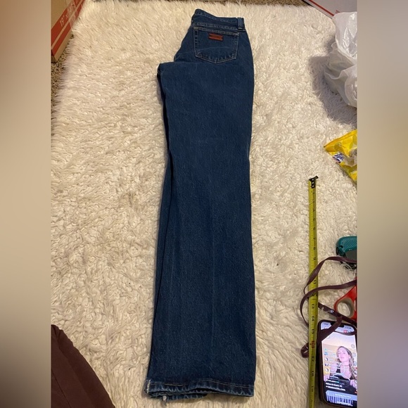 Vtg Wrangler Twenty X Tulsa Jeans Womens Size 9 10 32x35 slot hem 0323 - Picture 8 of 10